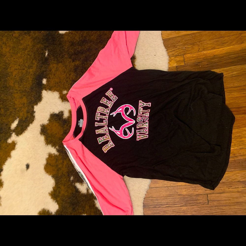 Real tree shirt with quarter cut sleeves